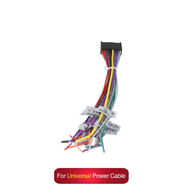 Android радио автомобильные аксессуары провода жгуты проводов адаптер разъем 16Pin универсальный кабель для фокуса Kia Nissian Toyota автомобиль - Цвет: universal