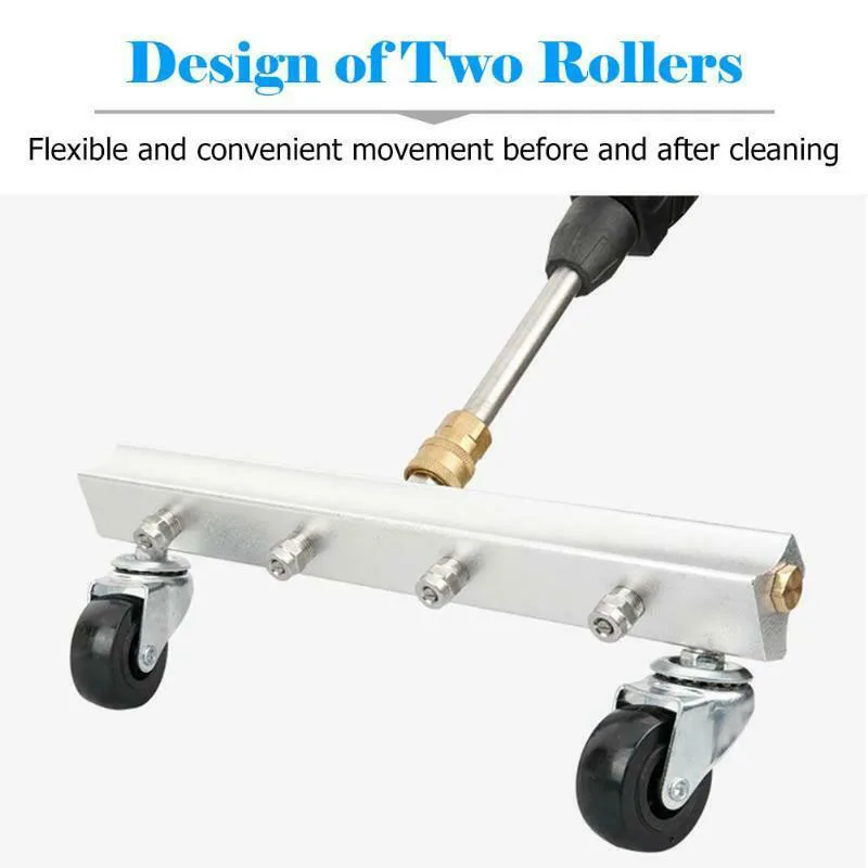 

Pressure Washer Car Undercarriage Cleaner Under Body Chassis Road Cleaning Nozzle Water Broom MYDING