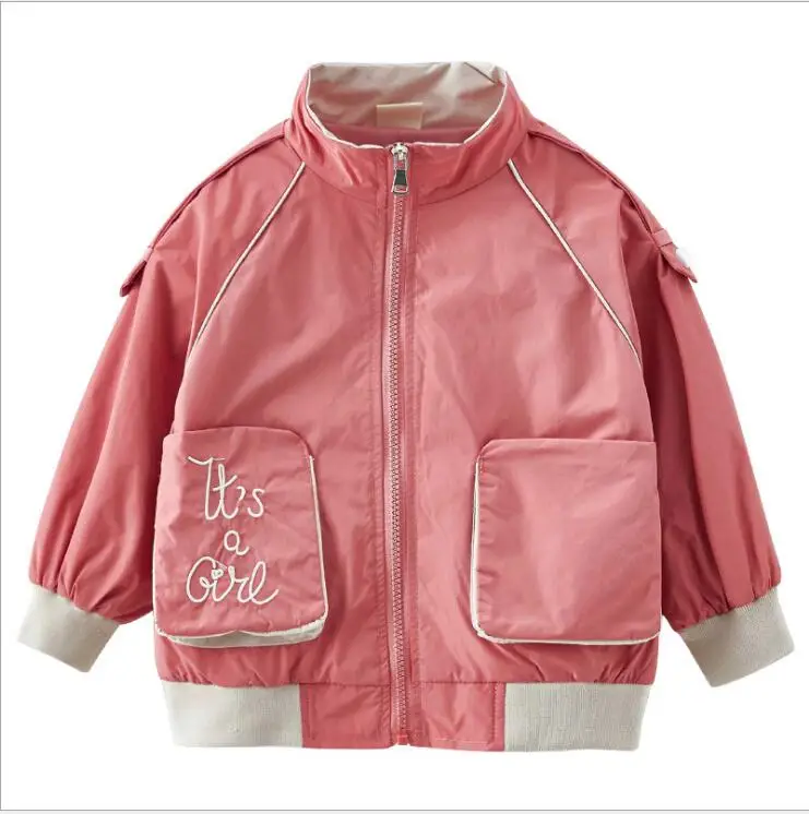 7.24th YY6/Осенняя коллекция года, модная новая стильная осенняя куртка для девочек модное пальто для отдыха Размер 110-160 см, розничная - Цвет: 1