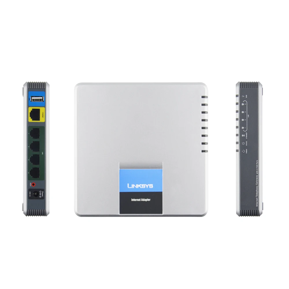 Лучший выбор разблокированный телефонный адаптер LINKSYS SPA400 4FXO Интернет телефон