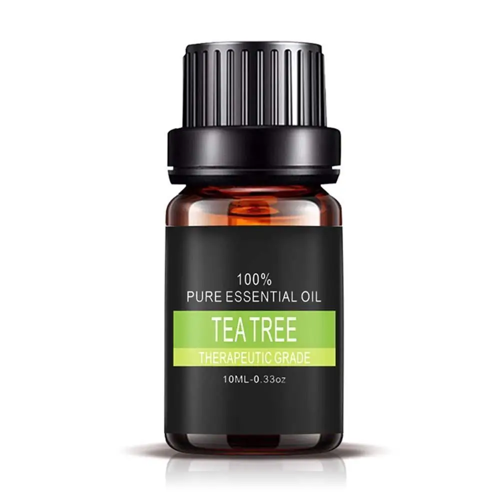 Чистое растительное натуральное ароматерапевтическое эфирное масло для ароматических диффузоров ароматическое масло лаванда Лемонграсс дерево масло уход на воздухе - Цвет: Tea tree