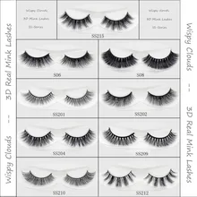 Visofree ресниц 13 видов стилей 1 пара норки ресницы черный натуральный толщиной норки ресниц Мягкие Длинные ручной Макияж Поддельные ресницы расширение