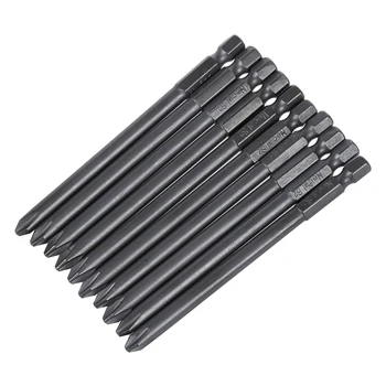 

5mm Diameter 100mm Long PH2 Screwdriver Bits 10 Pcs NEW