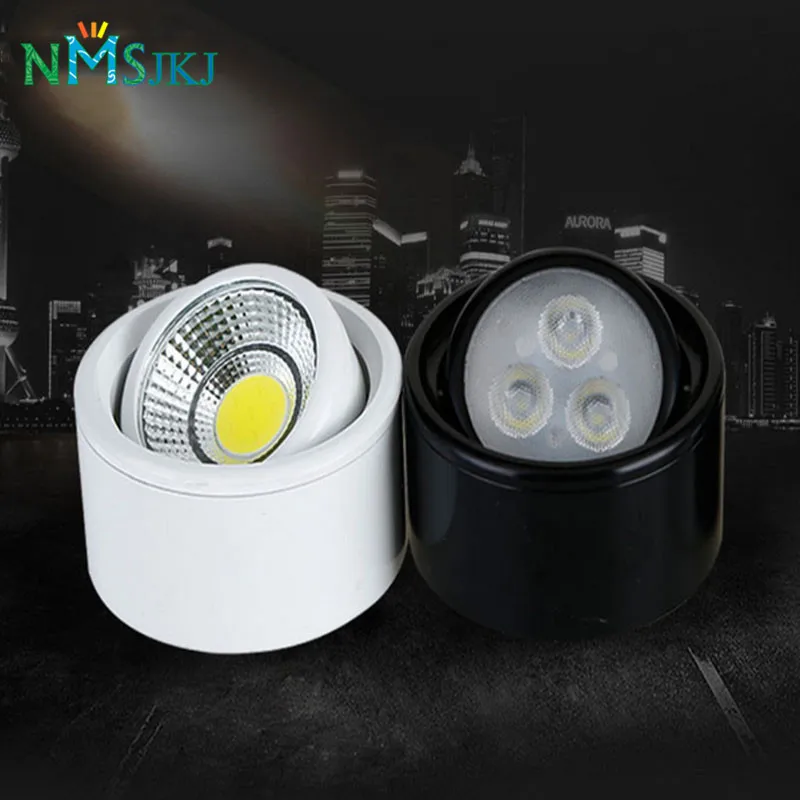 

Small Surface Mounted LED Down light 7W AC85-265V High brightness led spotlight ceiling lamp fixture Front Mirror Light