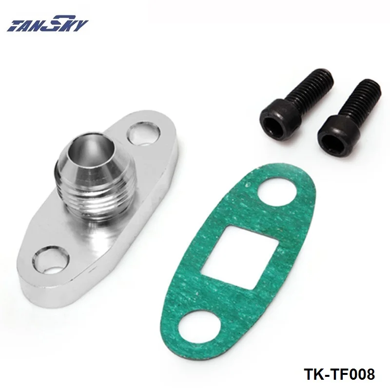 

Billet Turbo Oil Drain Return Flange 10AN For Garrett GT28 GT30 GT35 (Turbocharge Hole Szie:38mm M8 ) TK-TF008
