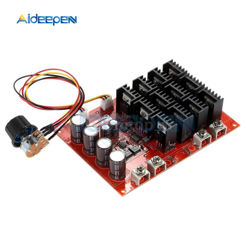 DC 10-50V 60A контроллер скорости двигателя 15000HZ ШИМ HHO RC контроллер 12V 24V 36V 48V 3000W макс