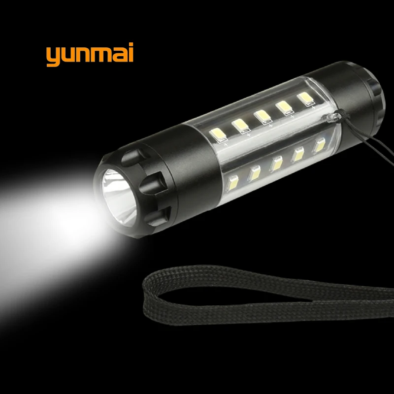 Yunmai Cree Q5 XPE + 20 COB светодиодный фонарик алюминиевый водонепроницаемый портативный