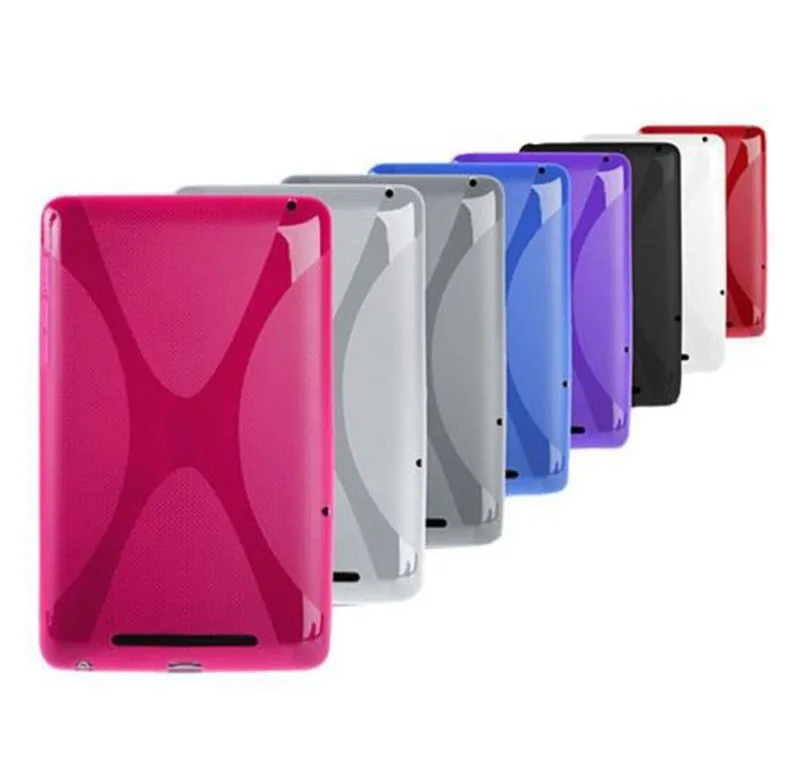 

High quality Soft X Line Silicone Cover for Google nexus 7,X Line Soft TPU Gel Skin case for Google nexus 7 1st Gen