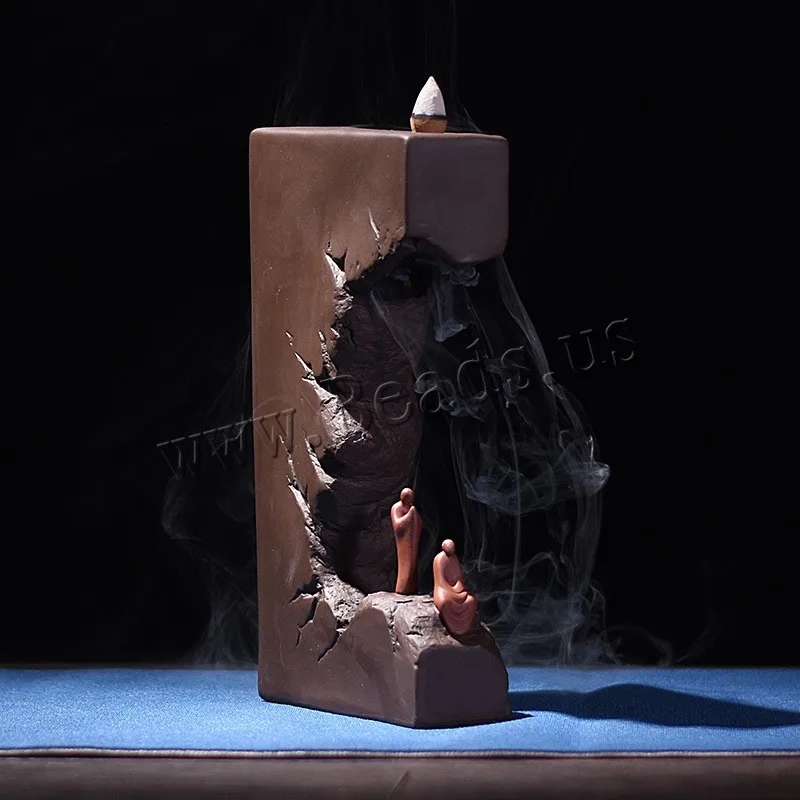 

Creative Monk Incense Burner Smoke Waterfall Backflow Incense Burner Ceramic Aromatherapy Furnace Holder Use In Home Teahouse