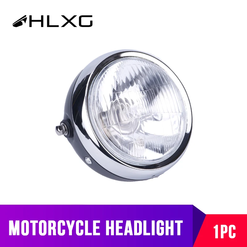 

1PC Automobiles Motorcycles Accessories Parts Lightings Headlight Bulbs Vintage Round Scooter Motorbike farol moto DC 12V White