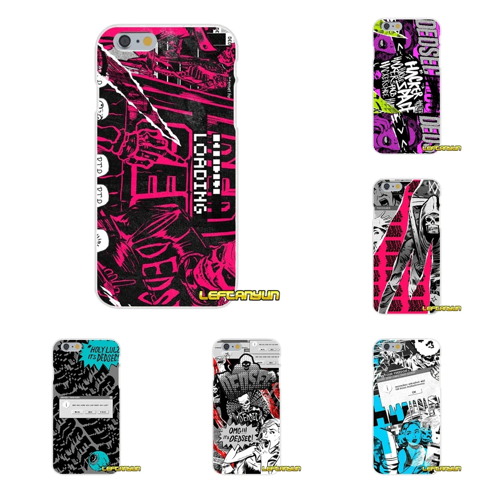 

Watch Dogs 2 Dedsec For iPhone X 4 4S 5 5S 5C SE 6 6S 7 8 Plus Accessories Phone Shell Covers