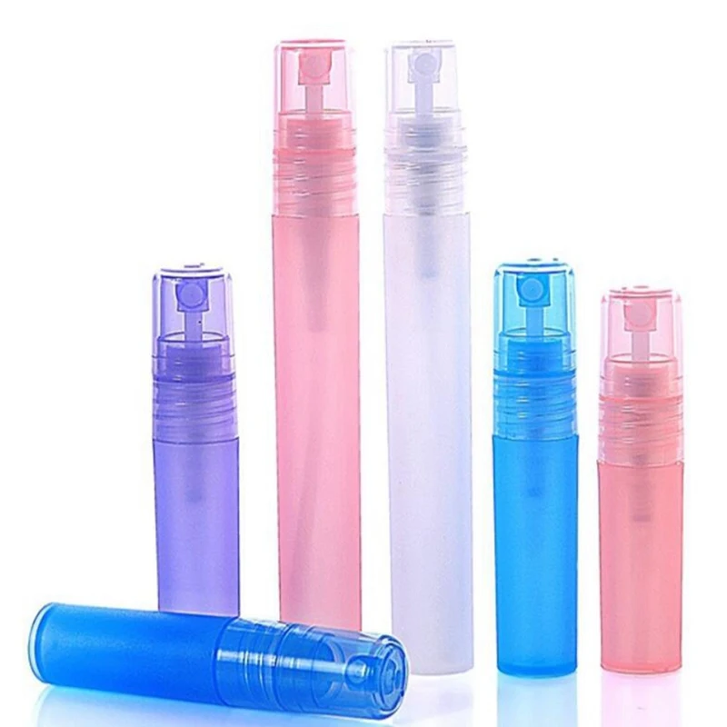 

5ml 10ml Mini Refillable Sample Perfume Plastic Bottle Travel Empty Spray Atomizer Bottles Cosmetic Packaging Container