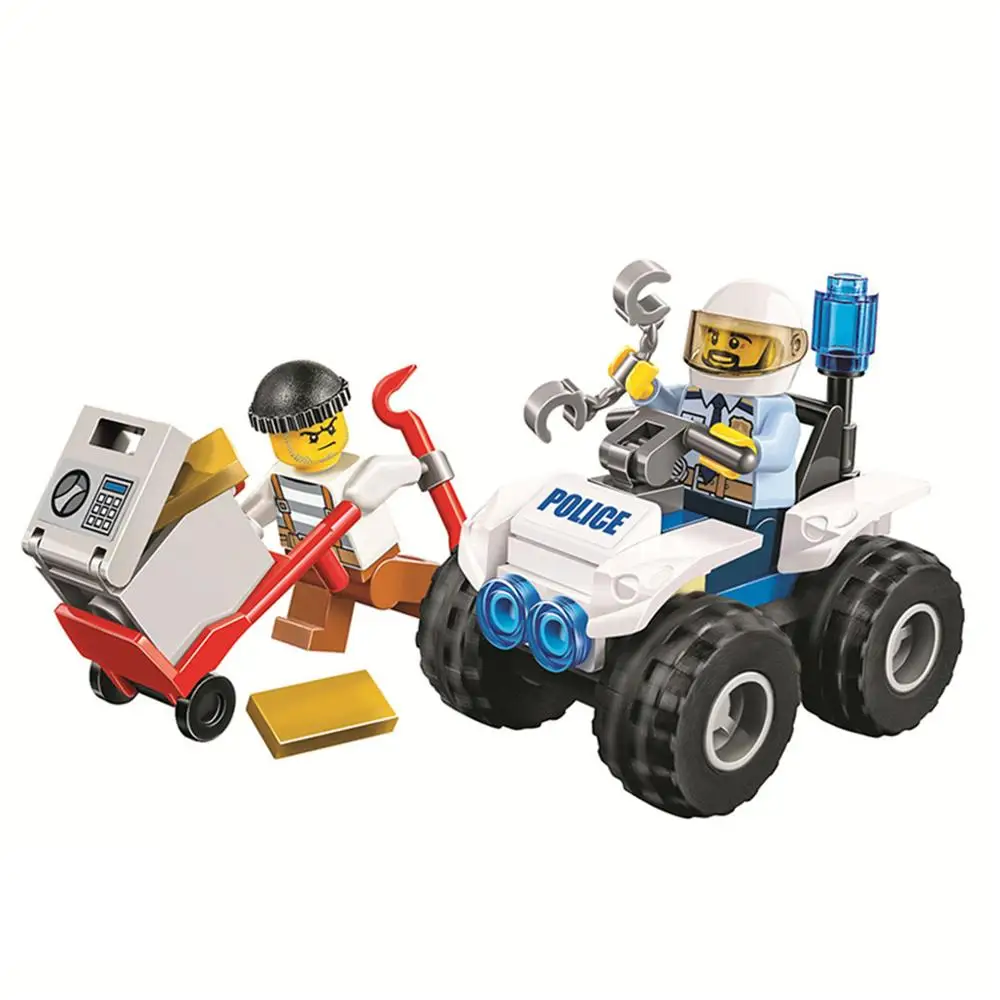 

City Police Series ATV Arrest Building Blocks All Terrain Vehicle Model Bricks Toys Compatible 60135