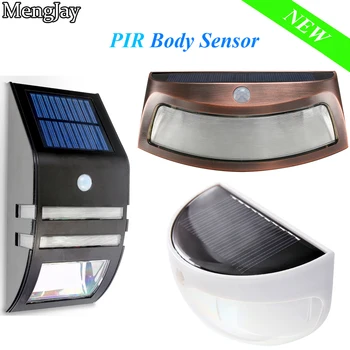 

MengJay Solar lamp Outdoor Waterproof Garden Path Lamp Light Solar Powered Auto Motion Sensor Light Energy Saving Sense Light