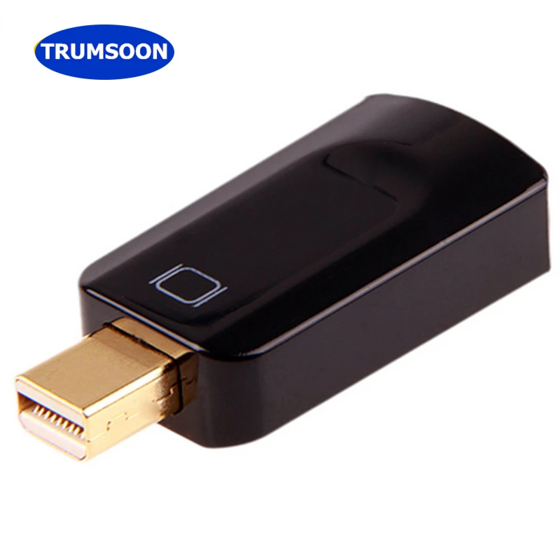 Trumsoon Mini DisplayPort DP Male to HDMI Female Adapter Converter Thunderbolt Cable 1080P for Mac Macbook Pro Air TV