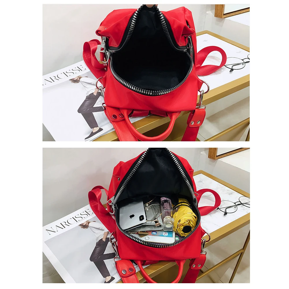  Herald Fashion Women Backpacks Vintage South Korea Brand Design Bag Travel Casual Female Nylon High - 32914577118