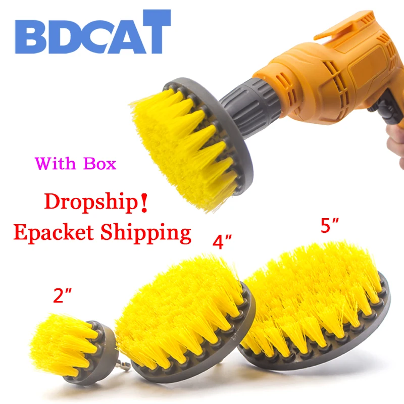 

3 pcs Power Scrubber Brush Drill Brush Clean for Bathroom Surfaces Tub Shower Tile Grout Cordless Power Scrub Drill Cleaning Kit