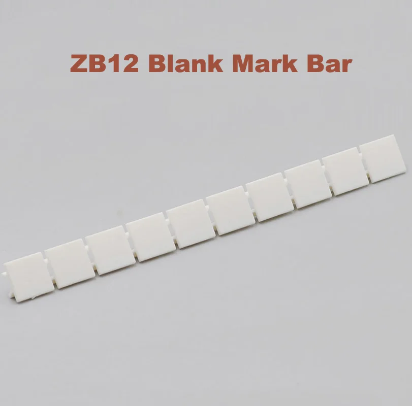 

50/100pcs ZB12 blank marker strips for UK16N Din Rail Terminal Blocks Mark bar morsettiera ZB-12 bornier terminals marking label