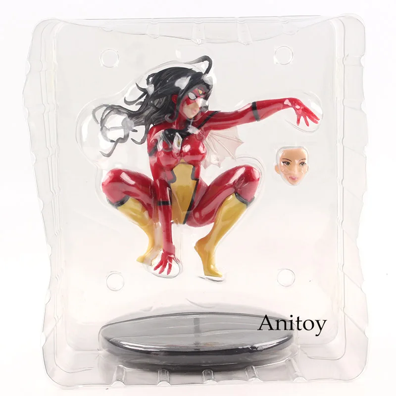 Action Figure Marvel Bishoujo Statue Spider-Woman Spiderwoman PVC Kotobukiya Models Collectible Model Toys - Color: in bag