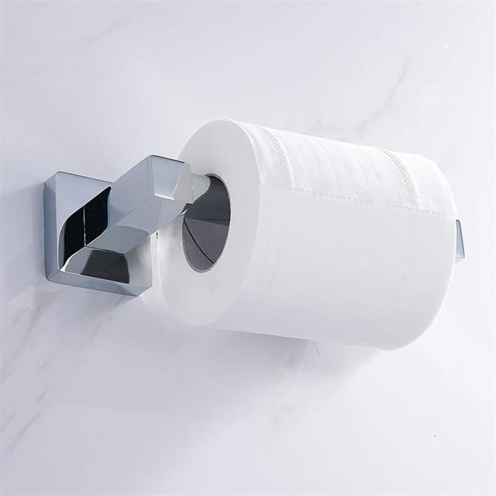 

Bathroom Wall Mounted Stainless Steel Toilet Paper Holder Kitchen Paper Towel Tissue Roll Rack