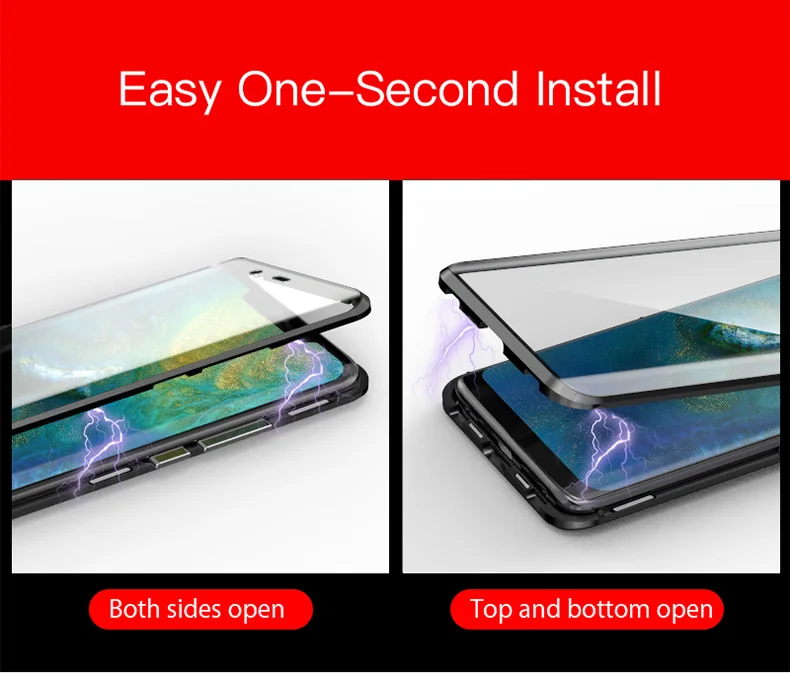 LUPHIE 360 Full Degree Magnetic Case for Huawei Mate20 Pro P30 P30 Pro  (6)