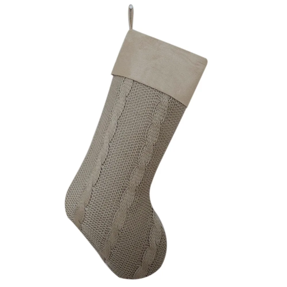 Рождественские подарки носки Подарочная сумка/Рождественское украшение/высококлассные вязаные рождественские чулки