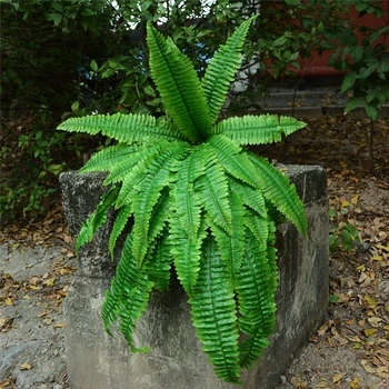 

Plastic Flower Adornment Grass Green Plant Pot Plant Hanging Row Grass Fern Leaf Persian Arranging Flower with Leaves