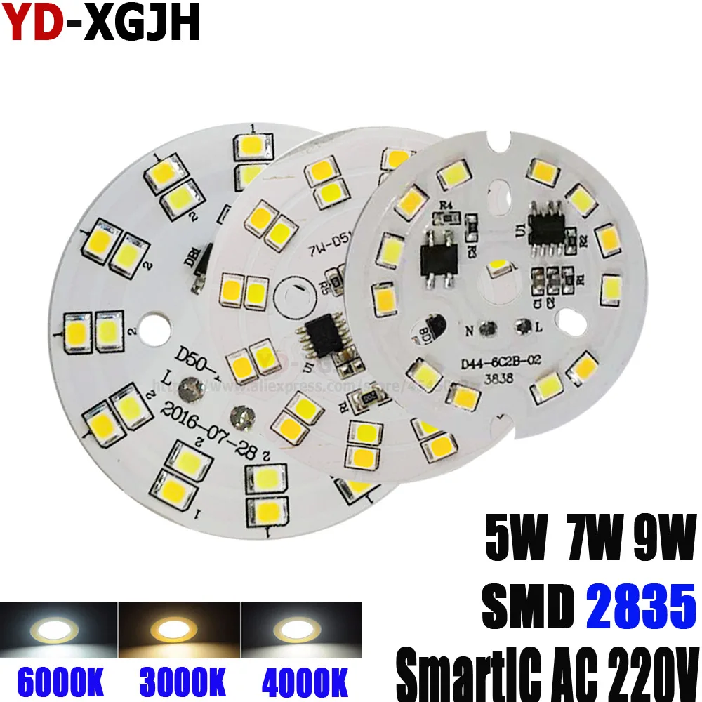 5 W 7 W 9 W AC 220 V-240 V SMD 2835 светодио дный свет заменить светодио дный лампочка освещения источник удобно Установка