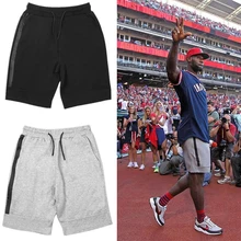 Новая мода Для мужчин спортивный шорты карман на молнии спортивный Повседневное Короткие человека Повседневное спортивные шорты серый черный S-3XL
