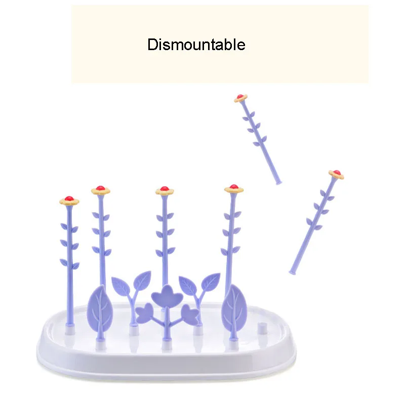 Новая стильная детская бутылка сушилка детские пластиковые бутылки сушилка Escorredor De Mamadeira сушилка для хранения Чистящая стойка