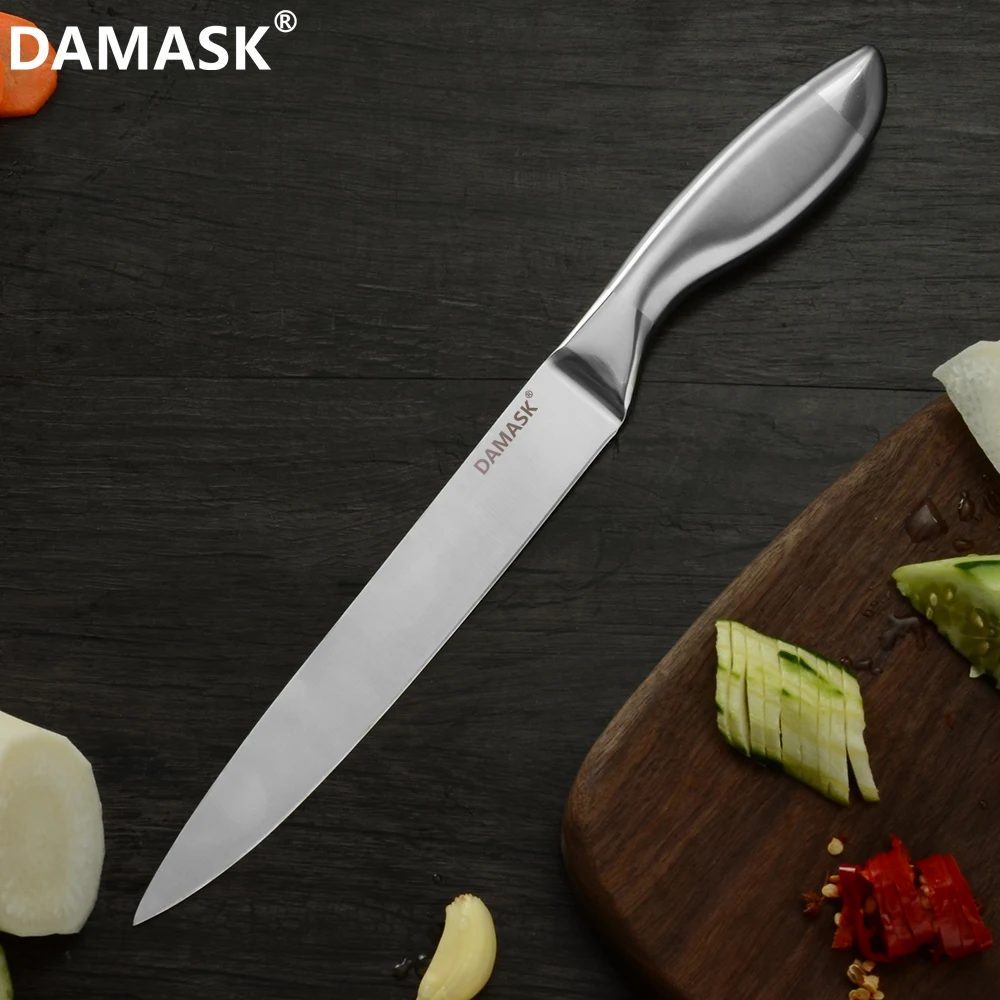 Дамасский нож для нарезки филе кухонный нож универсальный нож для стейка профессиональный нож шеф-повара для очистки овощей Мясо Кливер Высший сорт