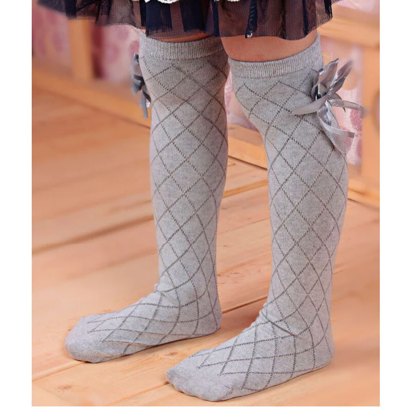 Children Socks Cotton Socks Ballet Tights Children's Knee High Socks for Toddlers Kids Baby Girls Solid Bow-knot Princess Dress