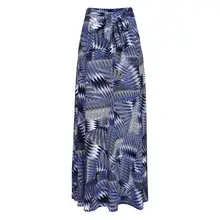 Женская свободная длинная юбка с цифровым принтом Пляжная Юбка