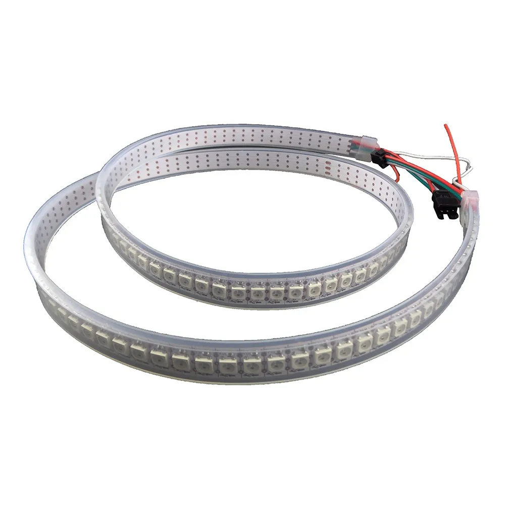 DC5V1m/4 м/5 м WS2812B 30/60/74/90/96/144 пикселей/светодиодов/m Smart led пикселей полосы, черный/белый печатных плат, WS2812 IC; WS2812B/M, IP30/IP65/IP67