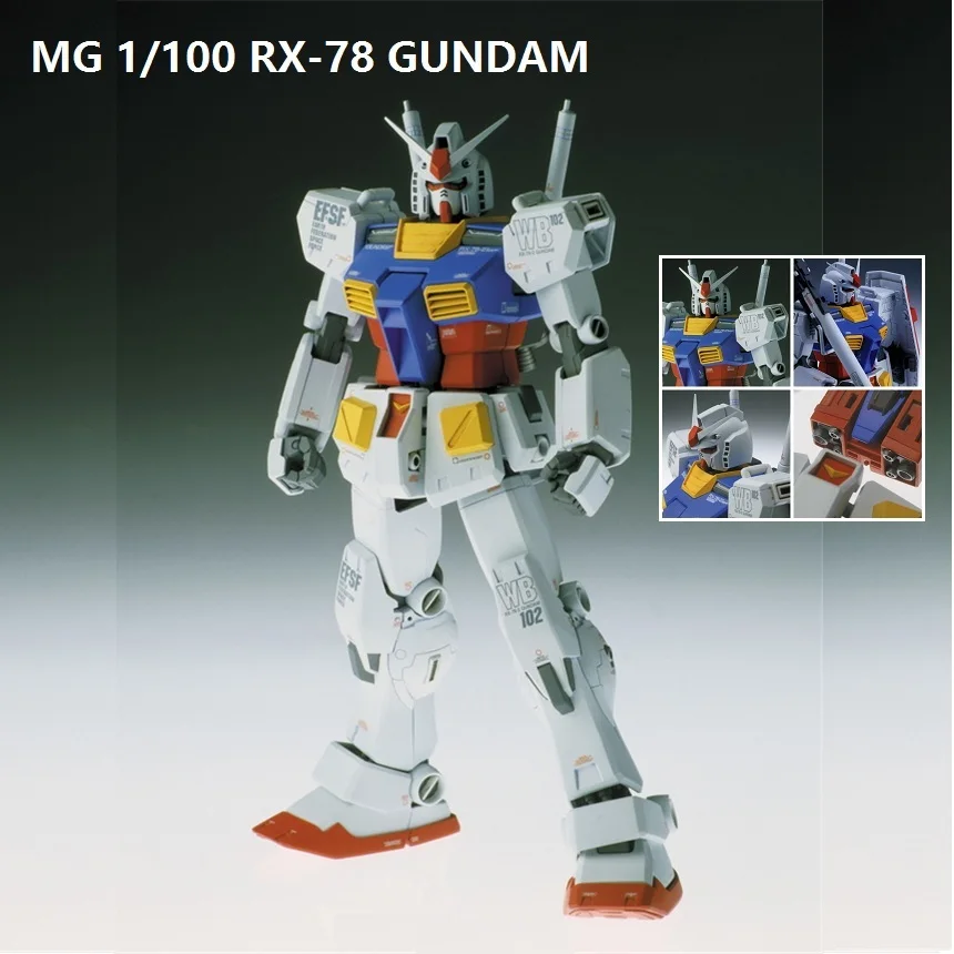 

Gundam Model MG 1/100 RX-78 READY PLAYER ONE THUNDERBOLT Armor Unchained Mobile Suit Kids Toys With Holder
