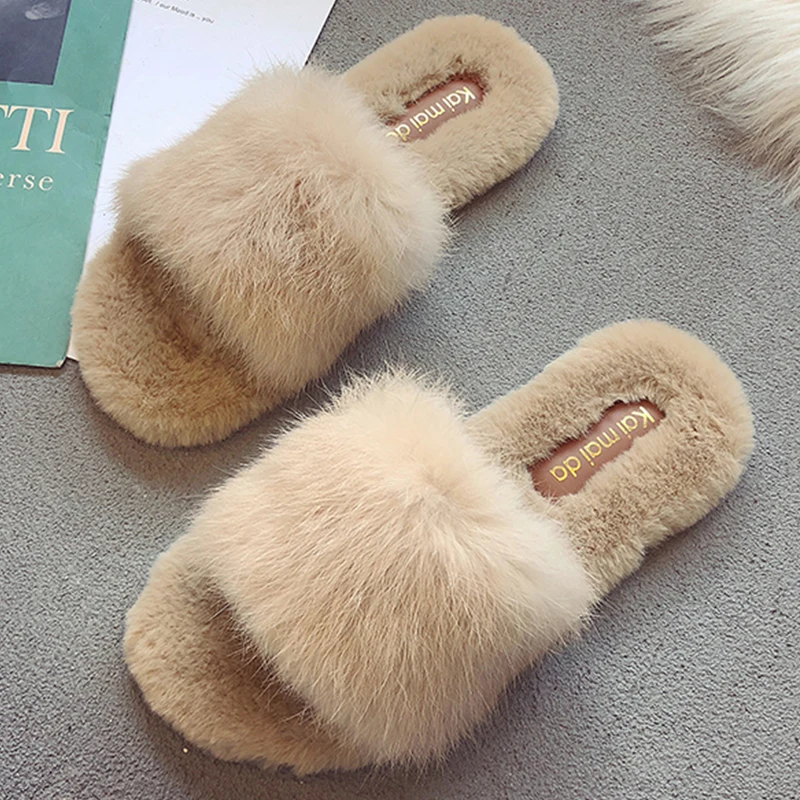 fur slippers near me
