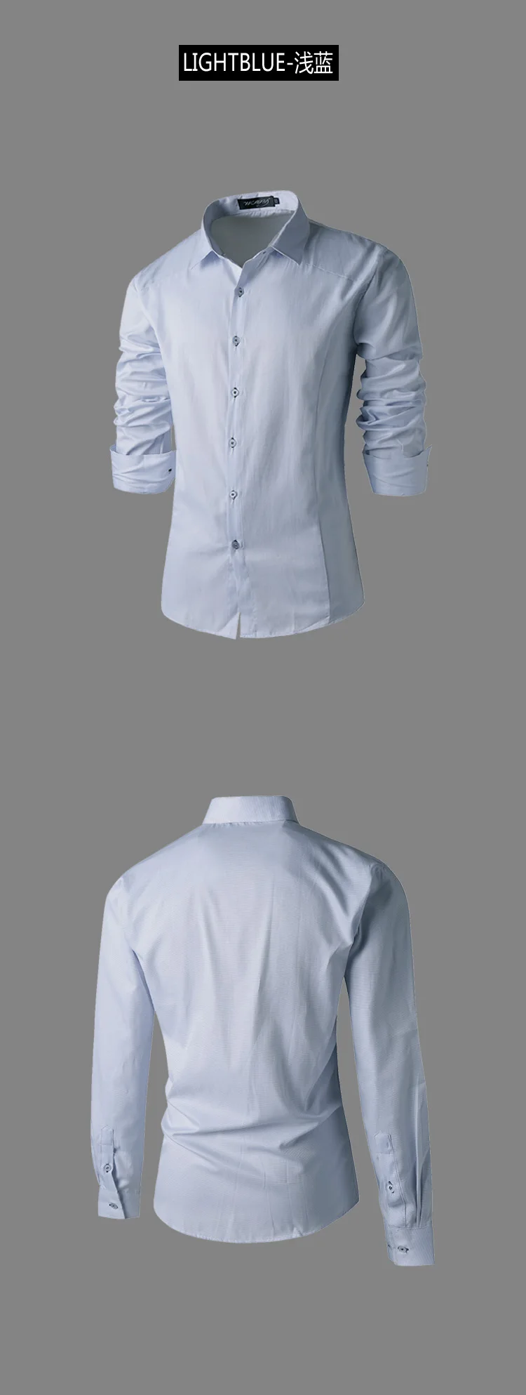 Весна 2015 Рубашки мужские Оптовая торговля Твердые деловые мужчины тонкие длинные 30 рукава