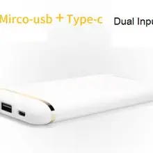 10000 мАч, блок питания QC3.0 5V 2.1A 9V 2A 15V 1.5A литий-полимерный аккумулятор Тип-C эффектом приближения C зарядкой Micro-USB с двумя Вход внешний Батарея для iPhone X 7 8 XiaoMi