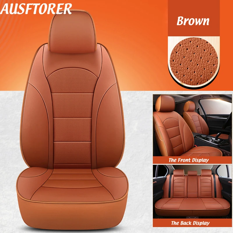 AUSFTORER Custom Cowhide Cover Seat for Peugeot 407 Accessories Seat