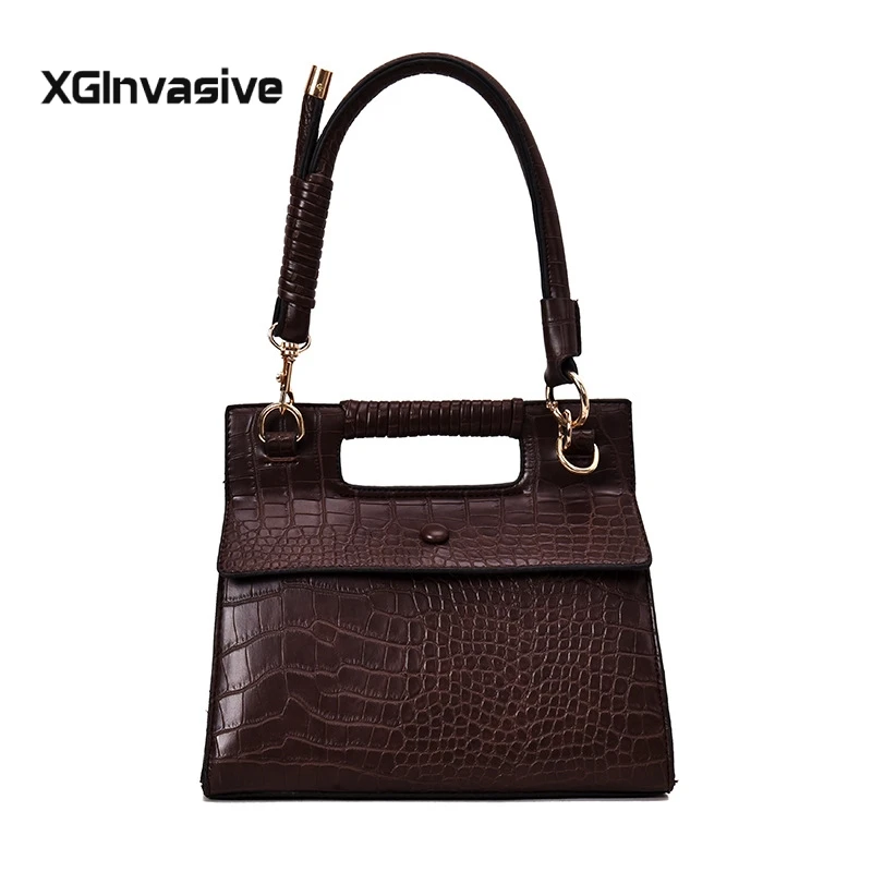 

European Fashion Lady Tote bag 2019 New Quality PU Leather Women's Designer Handbag Crocodile pattern Shoulder Messenger Bags