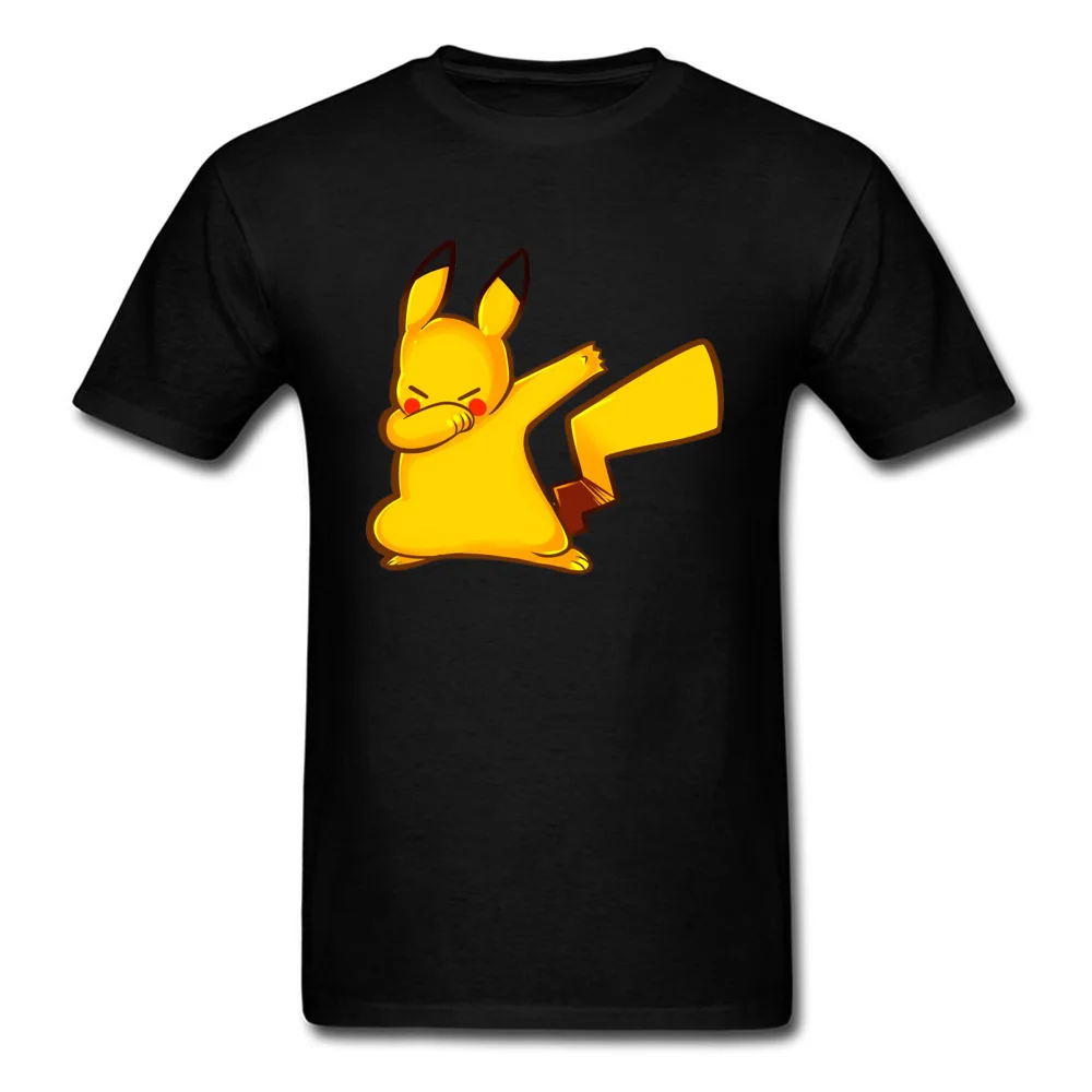 

Dabbing Pikachu Pokemon Cartoon T-shirts Raichu Anime Hip Hop Rock Rap Funny Men's Tshirt Christmas Gift 100 Cotton Clothes