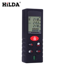 Небольшая электродрель HILDA Портативный ручной лазерный сканер штрих кода лазерный дальномер измеритель Мини Лазерная Лента bereik Diastimeter maatregel 40/60/80/100 м