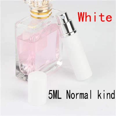 5ml Portable Mini Refillable Perfume Bottle With Spray Scent Pump Empty Cosmetic Containers Spray Atomizer Bottle For Travel New - Цвет: 5ml Normalkind white