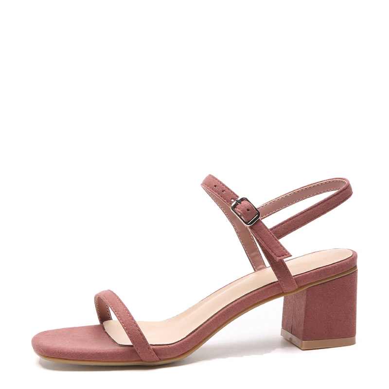 

Shoes woman sandals simple high heel sandals summer 2019 new open toe thick with women's shoes Ms sandals fashion