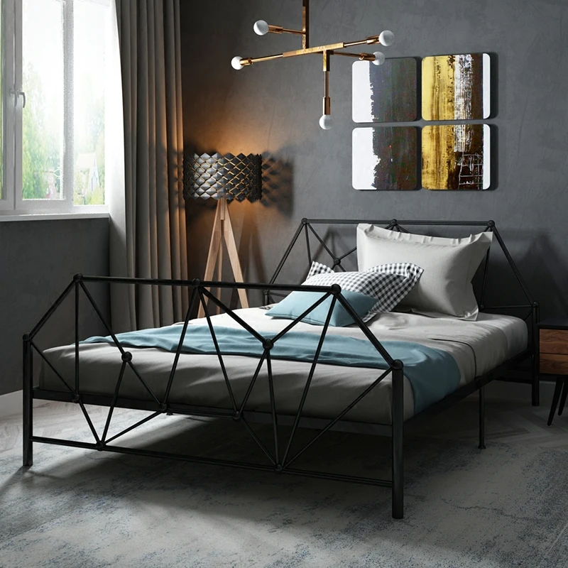 European type contemporary contracted iron art bed adult children iron bed 1.2m 1.5m single double iron frame bed princess bed European type contemporary contracted iron art bed adult children iron bed 1.2m 1.5m single double iron frame bed princess bed