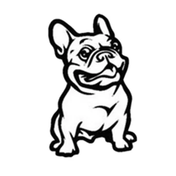 

LOVELY CUTE French Bulldog Dog Car Sticker PET Cars Decal Weatherproof Auto Styling Cartoon Car Stickers Car Accessories