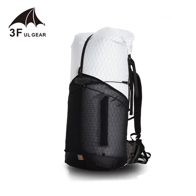 3F UL GEAR Рюкзак GuiJi 55L XPAC легкий прочный туристический походный рюкзак Открытый Сверхлегкий безрамный пакет сумки - Цвет: 55L XPAC white S