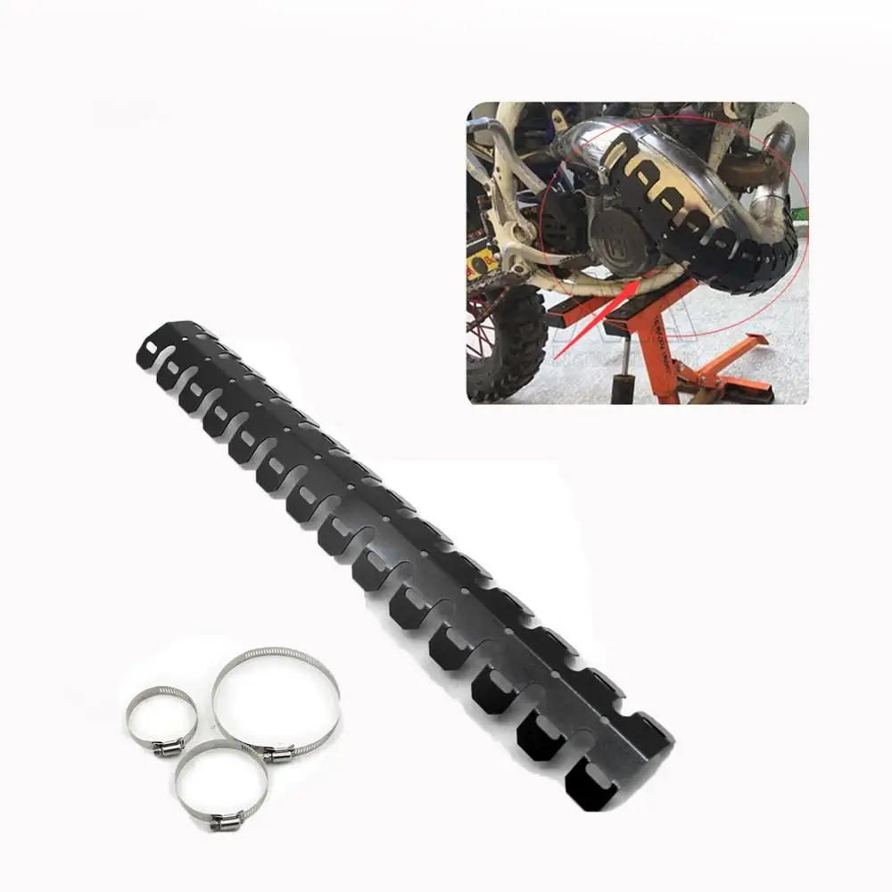 

490MM*89MM Universal Exhaust Protector For Kawasaki Ninja ZX7R ZX9R ZX-10R ZX-12R ZX 10R Z100 Protection Heat Shield cap Cover