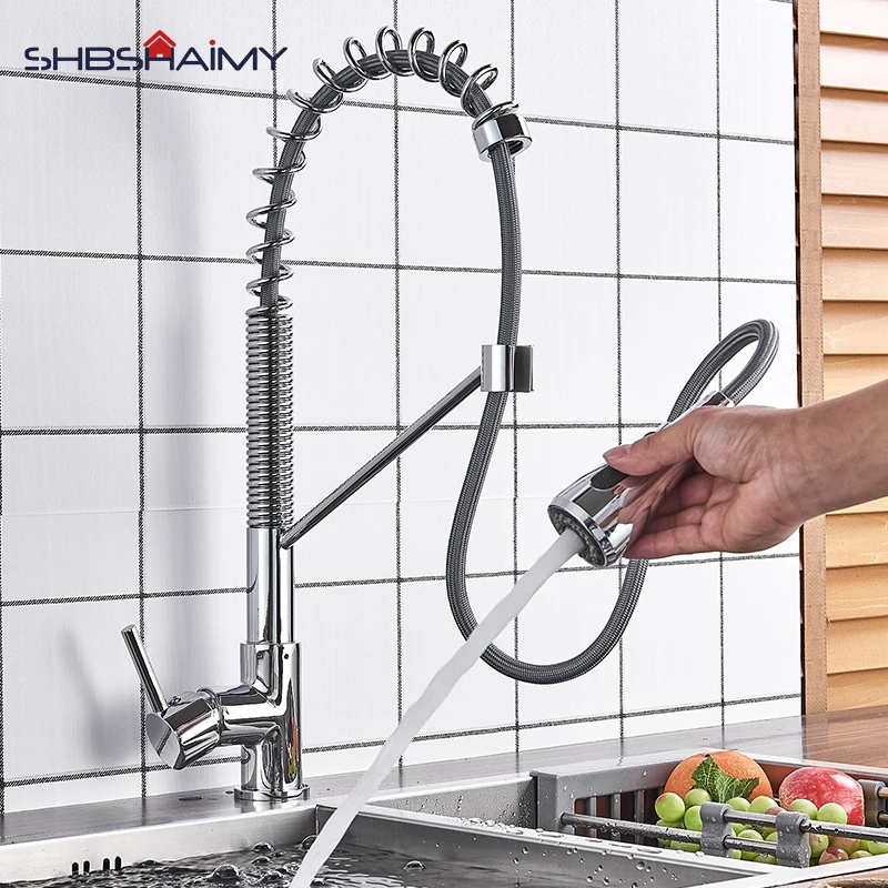 

The Latest Kitchen Faucet Black Three Colors Can Be Rotated and Pull The Kitchen Mixer Multiple Water Modes grifo cocina