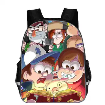 

Hot Fashion Anime Gravity Falls Pringting Backpack For Teenagers Boys Girls School Bags Kids Student Backpacks 11/13/16 Inch